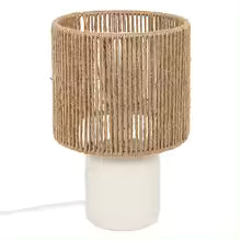 🪵 Lámpara de Mesa de Cuerda Natural — Estilo Boho Mediterráneo - Envio Gratis